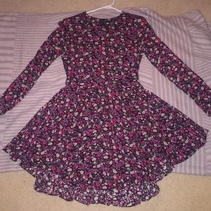 long sleeve floral dress